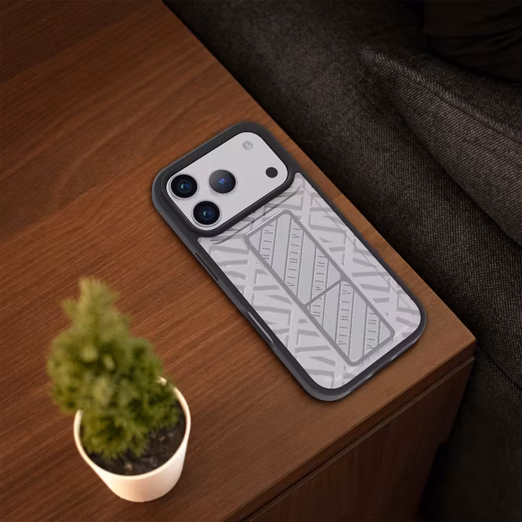 LEVELO MORPHIX CUERO IPHONE 17 PRO GRIPSTAND CASE CLOUD GREY LVLMRPCGIP17PCGY thumbnail 11