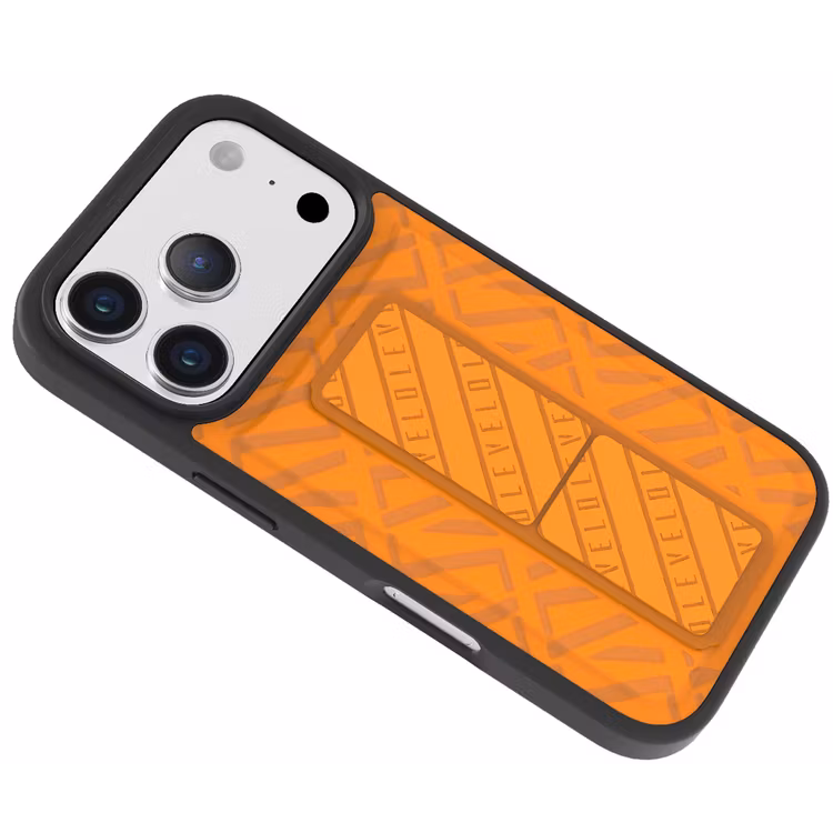 LEVELO MORPHIX CUERO IPHONE 17 PRO MAX GRIPSTAND CASE SUNRISE ORANGE LVLMRPCGIP17PMSORG thumbnail 11