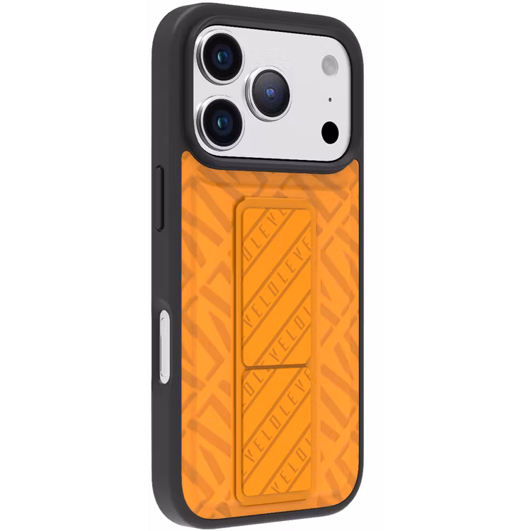 LEVELO MORPHIX CUERO IPHONE 17 PRO MAX GRIPSTAND CASE SUNRISE ORANGE LVLMRPCGIP17PMSORG thumbnail 8