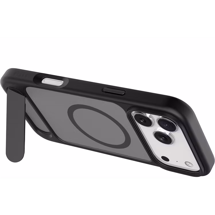 LEVELO MATTEO IPHONE 17 PRO MAX HYBRID KICKSTAND CASE BLACK LVLMTO17PMBK thumbnail 9