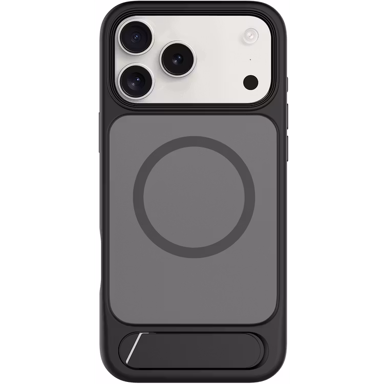 LEVELO MATTEO IPHONE 17 PRO MAX HYBRID KICKSTAND CASE BLACK LVLMTO17PMBK thumbnail 5