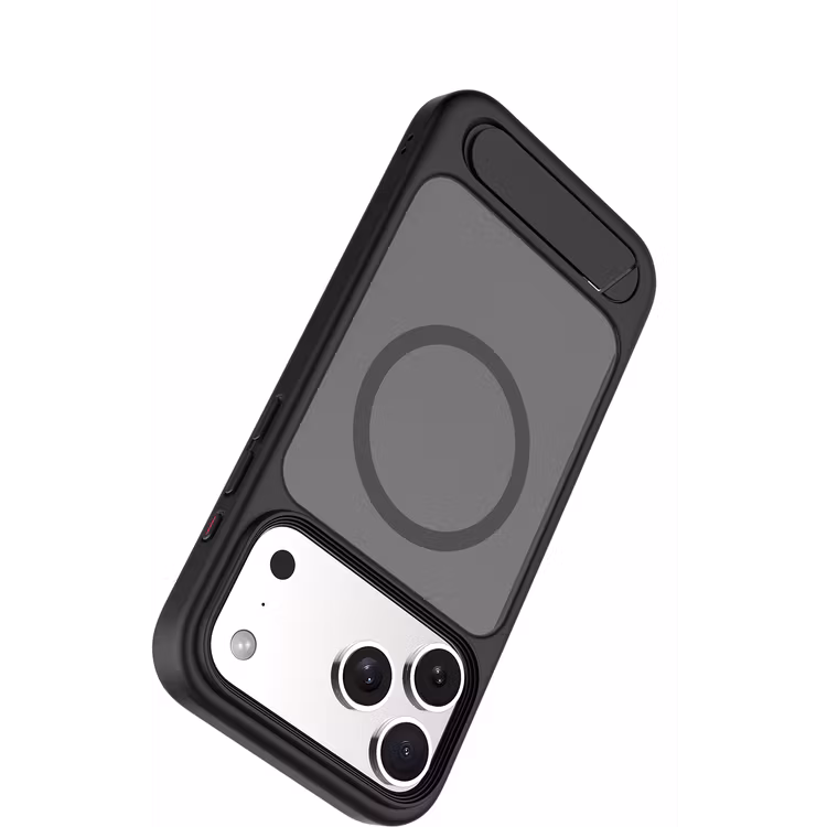 LEVELO MATTEO IPHONE 17 PRO MAX HYBRID KICKSTAND CASE BLACK LVLMTO17PMBK thumbnail 6