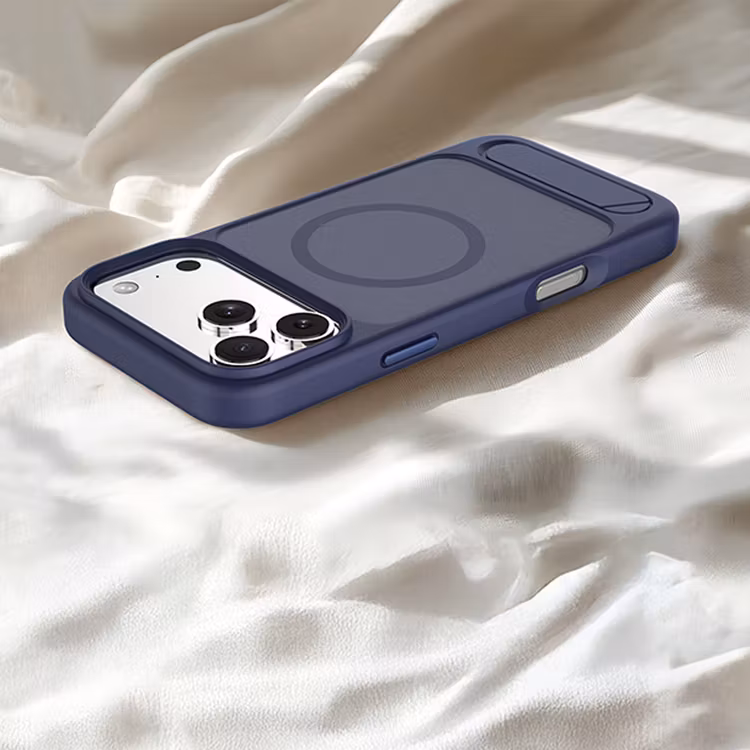 LEVELO MATTEO IPHONE 17 PRO HYBRID KICKSTAND CASE DARK BLUE LVLMTO17PDBK thumbnail 12