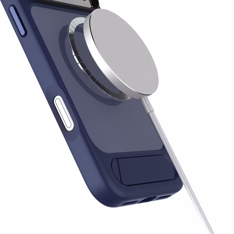 LEVELO MATTEO IPHONE 17 PRO HYBRID KICKSTAND CASE DARK BLUE LVLMTO17PDBK thumbnail 2