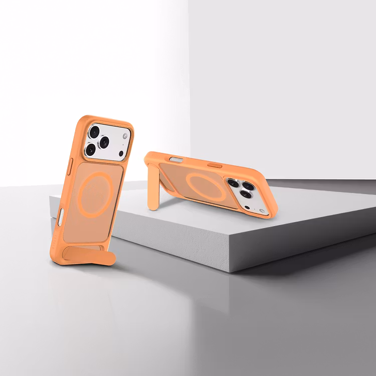 LEVELO MATTEO IPHONE 17 PRO HYBRID KICKSTAND CASE ORANGE LVLMTO17PORG thumbnail 11