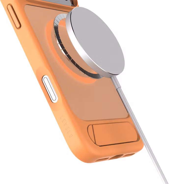 LEVELO MATTEO IPHONE 17 PRO MAX HYBRID KICKSTAND CASE ORANGE LVLMTO17PMORG thumbnail 14
