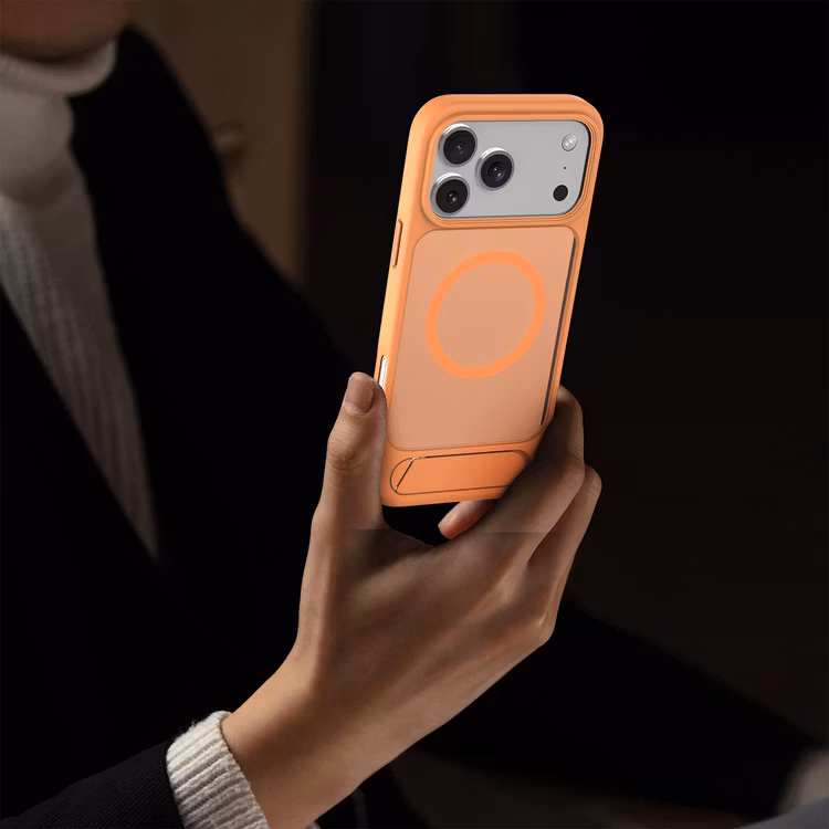 LEVELO MATTEO IPHONE 17 PRO HYBRID KICKSTAND CASE ORANGE LVLMTO17PORG thumbnail 12