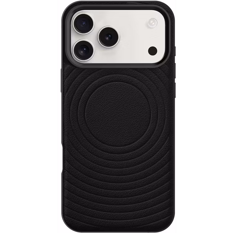 LEVELO SPIRALE IPHONE 17 PRO MAX PU LEATHER HYBRID CASE PHANTOM BLACK LVLSPR17PMPHBK thumbnail 4