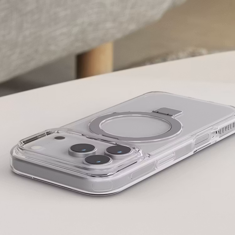LEVELO VERONA IPHONE 17 PRO MAX MAGSAFE KICKSTAND HYBRID CASE TRANSPARENT LVLVRN17PMTR thumbnail 7