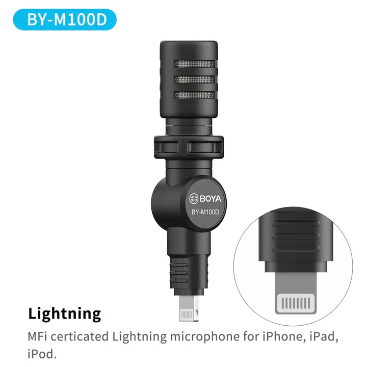 BOYA MININATURE CONDENSER MICROPHONE BY-M100UC thumbnail 4