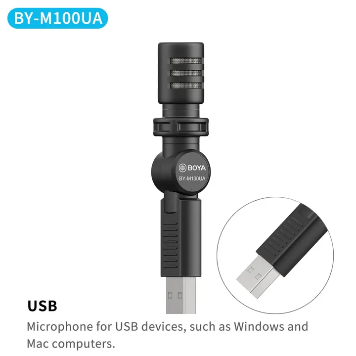 BOYA MININATURE CONDENSER MICROPHONE BY-M100UC thumbnail 6