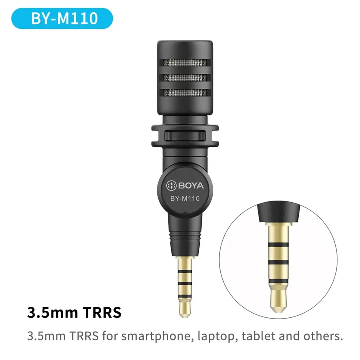BOYA MININATURE CONDENSER MICROPHONE BY-M100UC thumbnail 7