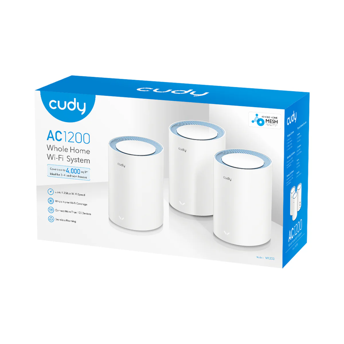 Cudy M1200 3-Pack AC1200 Wi-Fi Mesh Kit thumbnail 5