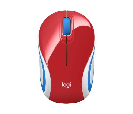 LOGITECH MOUSE W/L M187 MINI RED 910-002732 thumbnail 2