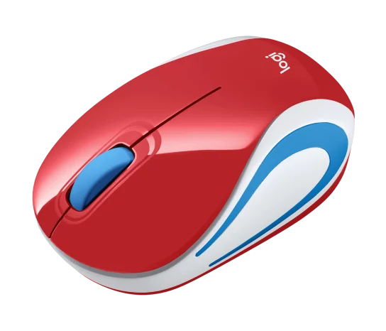 LOGITECH MOUSE W/L M187 MINI RED 910-002732 thumbnail 3