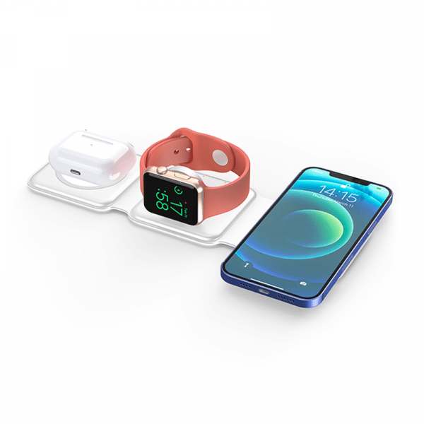 WIWU POWER AIR 3 IN 1 WIRELESS CHARGER 15W WHITE M6