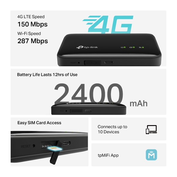 TP-LINK 4G LTE MOBILE WI-FI M7005 thumbnail 5
