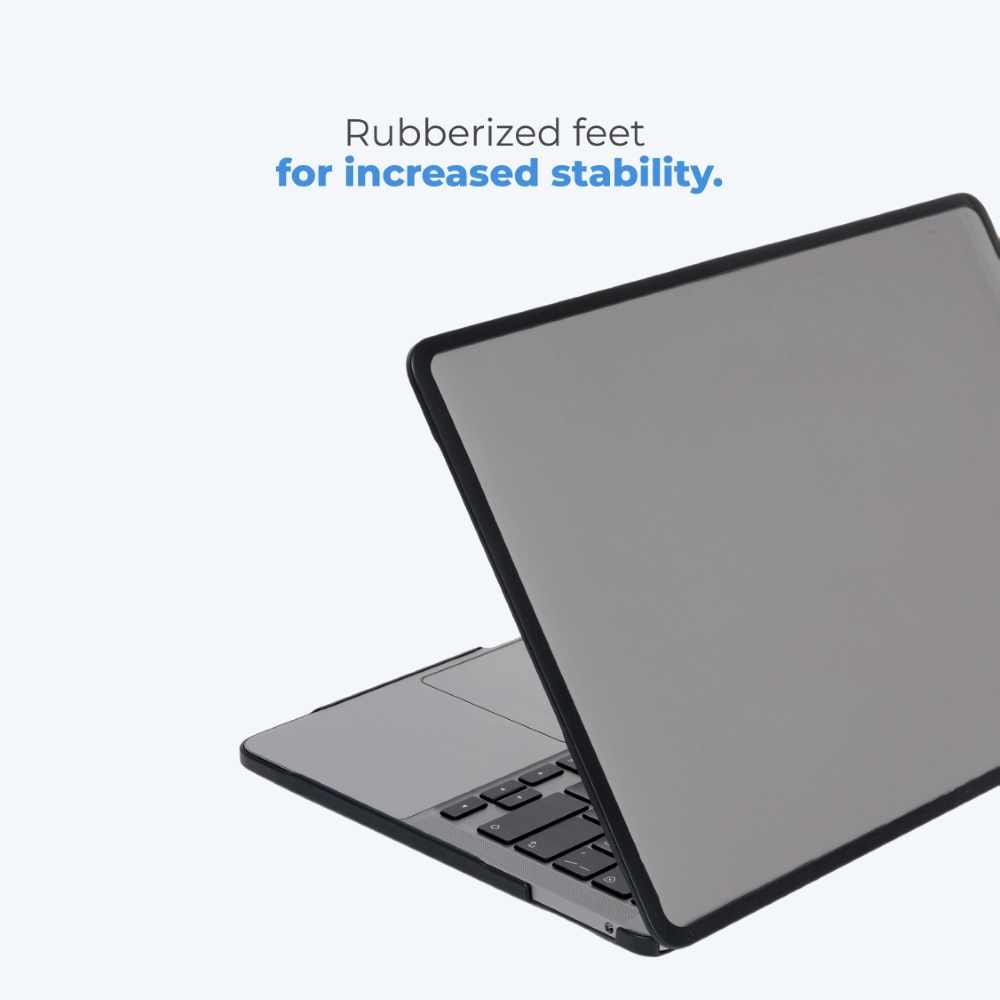 BLUPEBBLE FROST SNAPSHELL FOR MACBOOK PRO 13.3 INCH (2022) BLACK BP-MBBFS13PRO-BLK thumbnail 6
