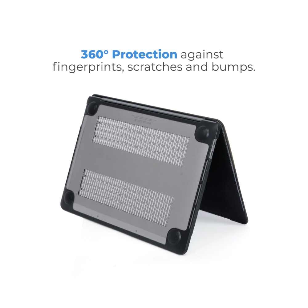 BLUPEBBLE FROST SNAPSHELL FOR MACBOOK PRO 13.3 INCH (2022) BLACK BP-MBBFS13PRO-BLK thumbnail 9
