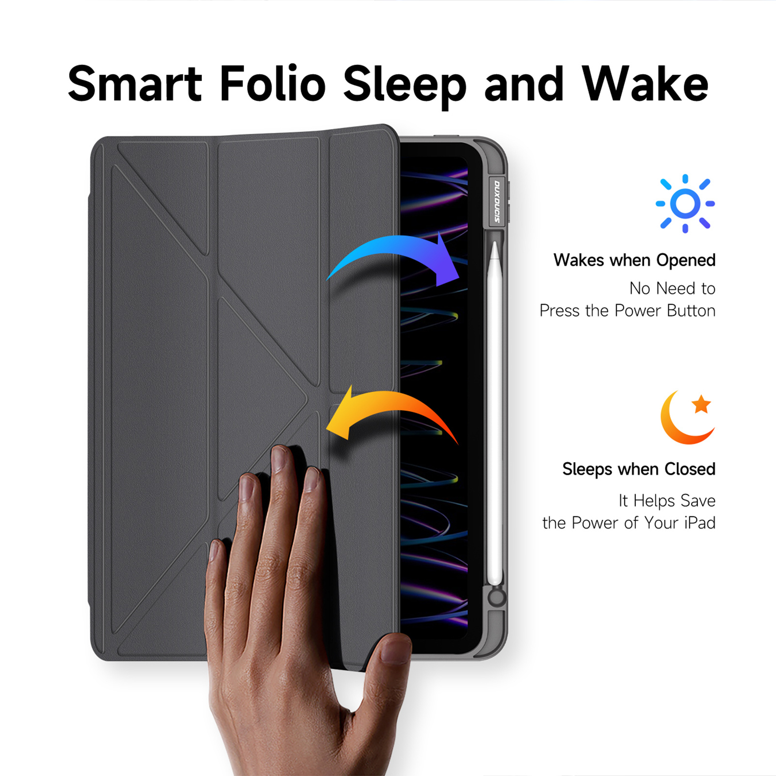 DUX DUCIS MAGI IPAD PRO 11 (2018/2020/2021/2022) CASE GREY MAGI0008 thumbnail 7