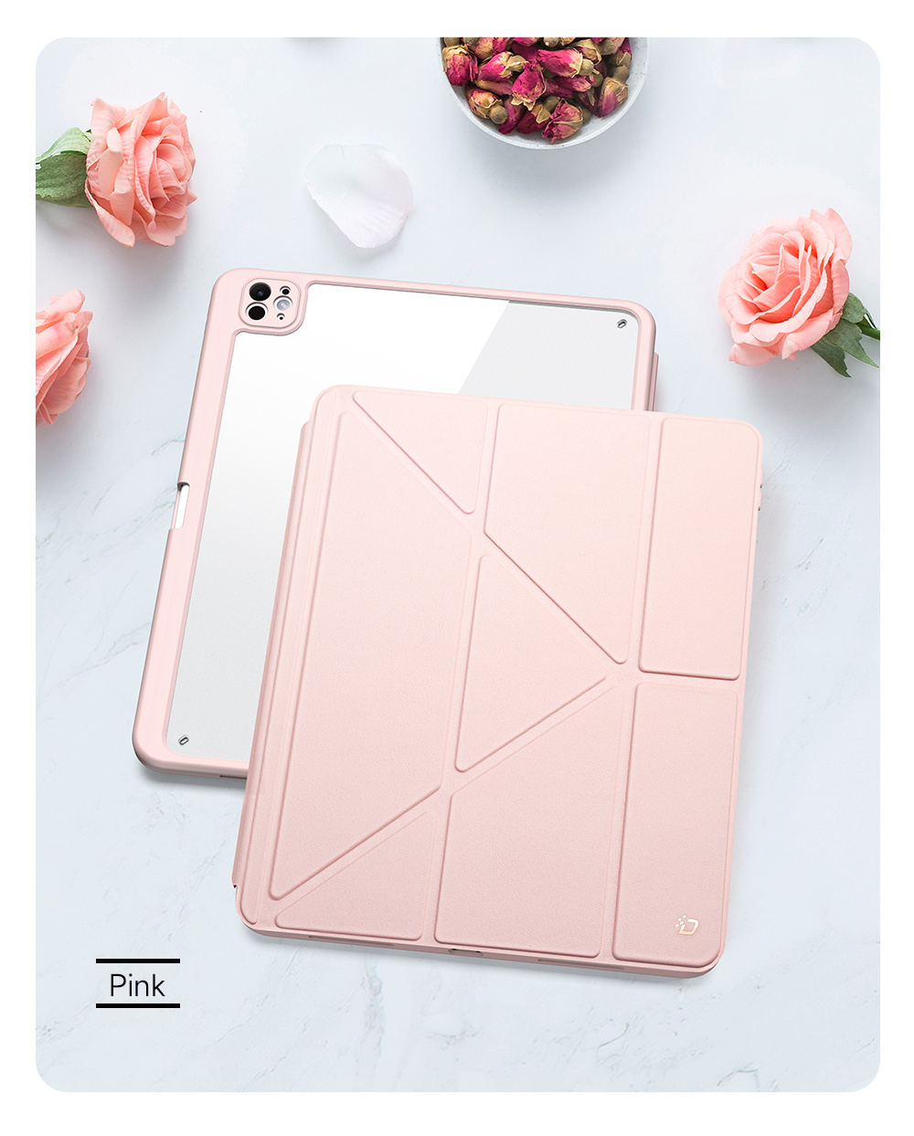 DUX DUCIS IPAD PRO 13 INCH MAGI SERIES CASE 2024 PINK MAGI0052 thumbnail 2