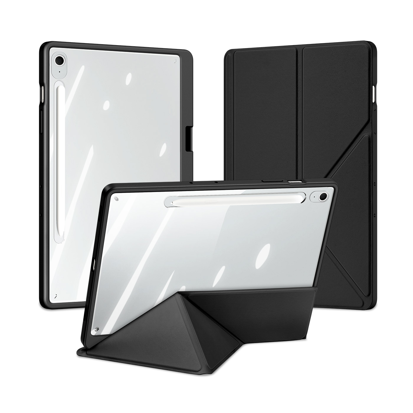 DUXDUCIS MAGI SAMSUNG TAB S10 FE PLUS CASE BLACK MAGI0098