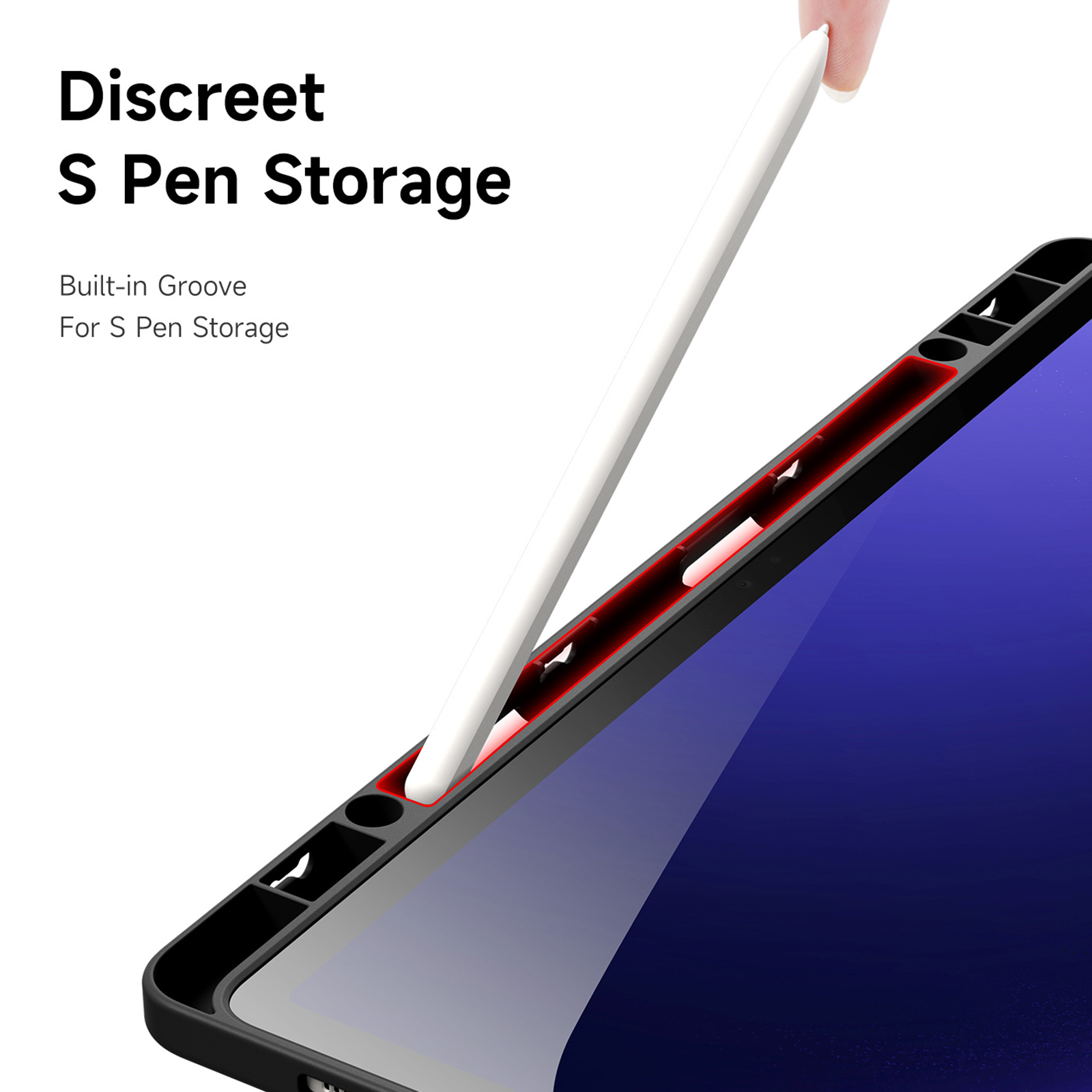 DUXDUCIS SAMSUNG TAB S9 PLUS/S9 FE PLUS MAGI SEREIS CASE BLACK MAGI0062 thumbnail 8