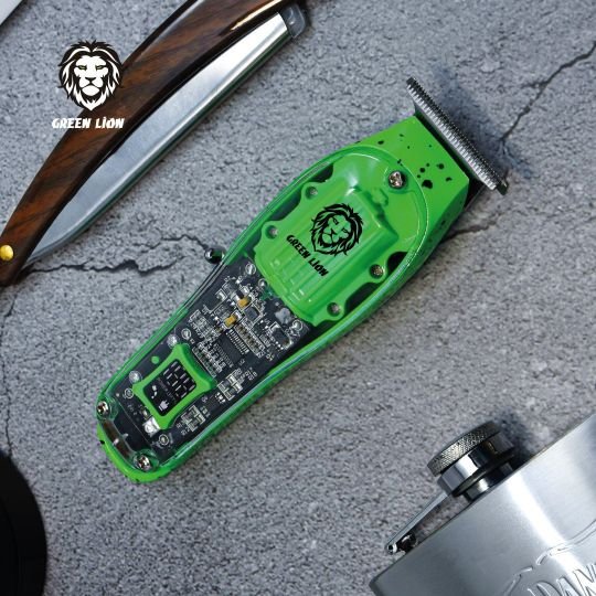 GREEN LION TRANSPARENT PRO HAIR TRIMMER 6000RPM 1400MAH GREEN GNTPROTMRGN thumbnail 3