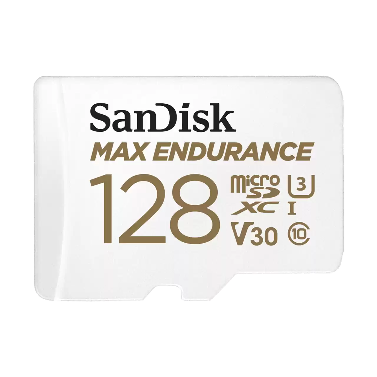 SANDISK MAX ENDURANCE 128GB MICROSD CARD WITH ADAPTER SPEED UP TO 100 MBS SDSQQVR-128G-GN6IA