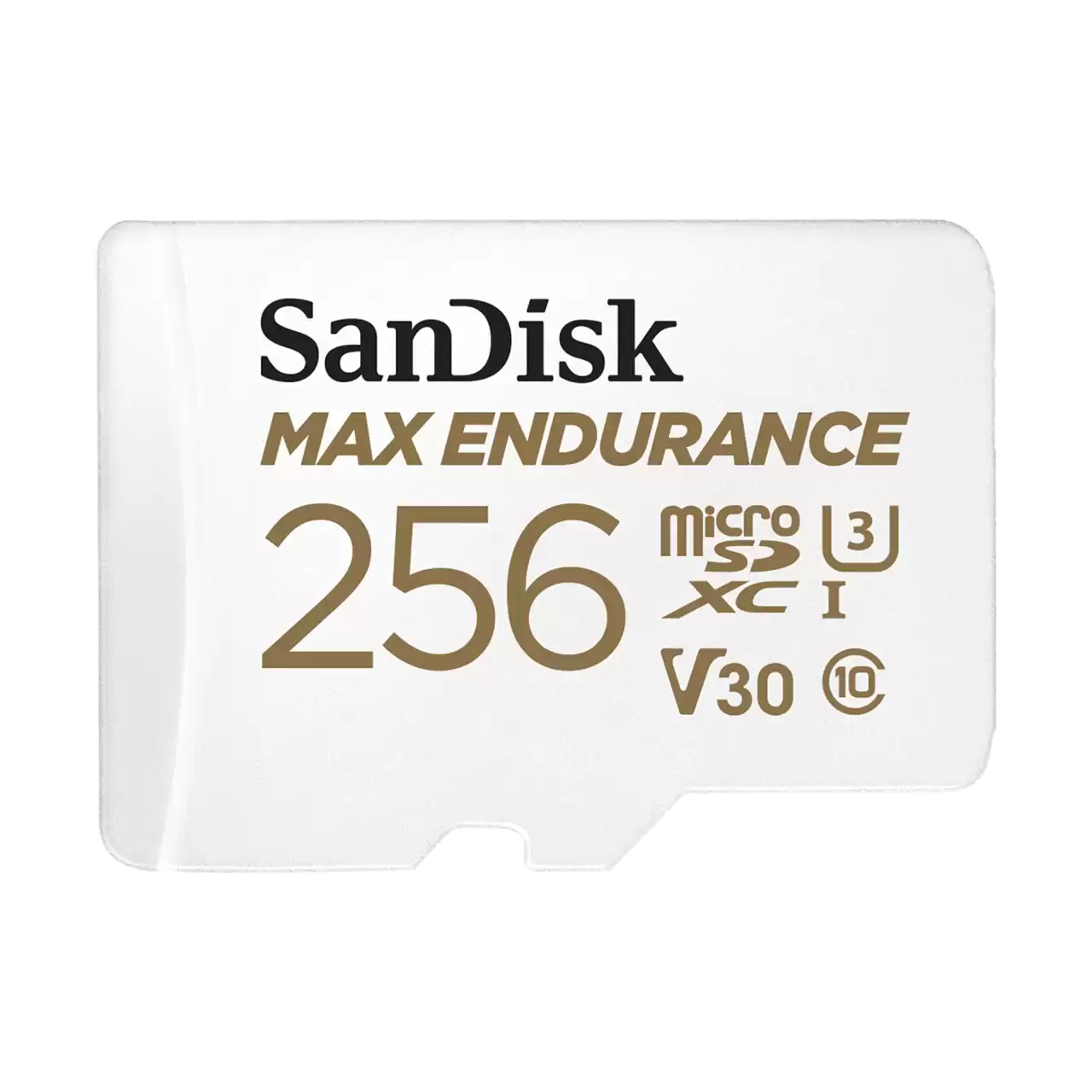 SANDISK MAX ENDURANCE 256GB MICROSD CARD WITH ADAPTER SPEED UP TO 100 MBS SDSQQVR-256G-GN6IA