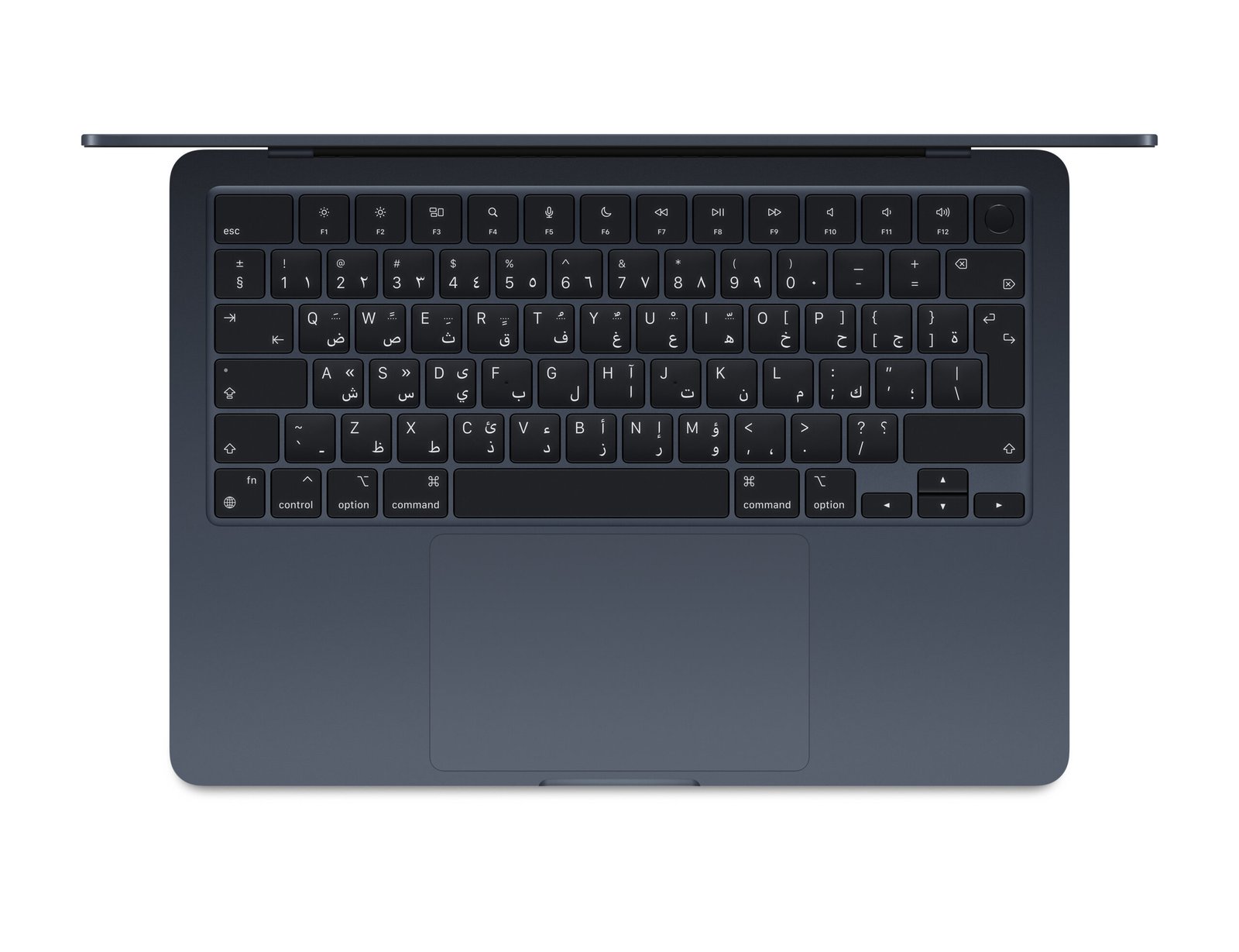 APPLE MAC BOOK AIR 13 INCH M3 CHIP 8 CORE CPU AND 8-CORE GPU, 8GB, 256GB SSD ARABIC MIDNIGHT MRXV3 thumbnail 2