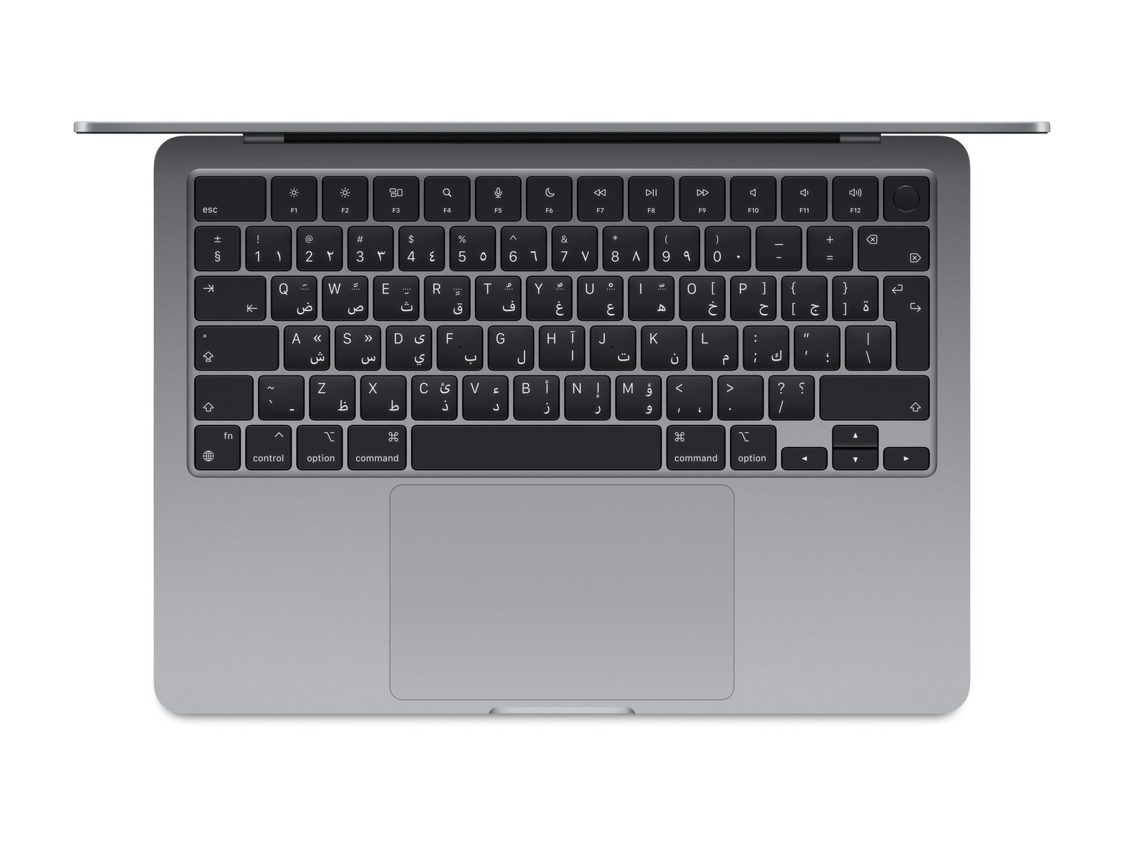 APPLE MACBOOK AIR 13 INCH M3 CHIP 8 CORE CPU 8 CORE GPU 8GB 256GB SPACE GRAY ARABIC MRXN3 thumbnail 2