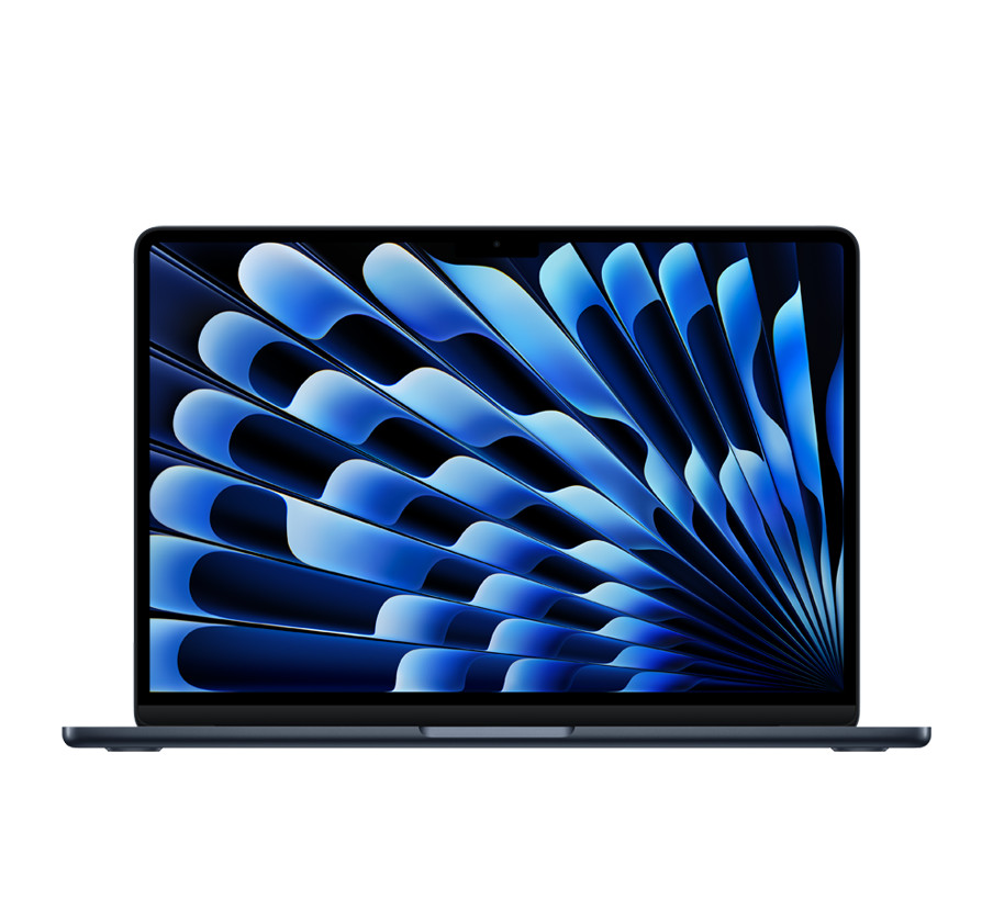 APPLE MACBOOK AIR 13 INCH M4 CHIP 10 CORE CPU 10 CORE GPU 24GB 512GB MIDNIGHT ENGLISH MC6C4