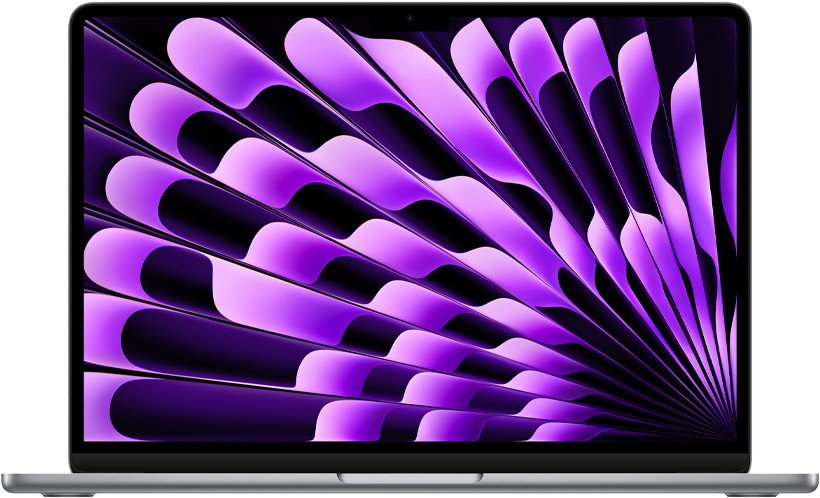 APPLE MACBOOK AIR 15 INCH M3 CHIP WITH 8 CORE CPU 10 CORE GPU 16GB 256GB SSD SILVER ARBIC MC9E4