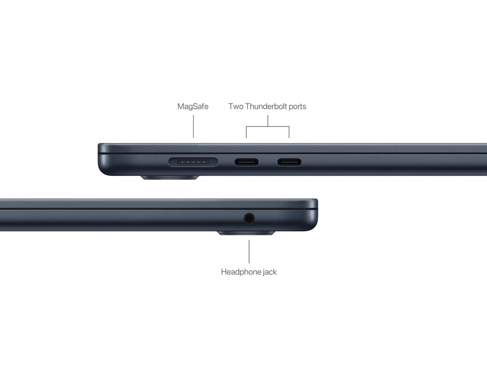 Apple MacBook Air 15 inch M3 Chip, 8 Core CPU, 10 Core GPU, 8GB RAM, 512GB Storage, Midnight (Arabic) MRYV3 thumbnail 4