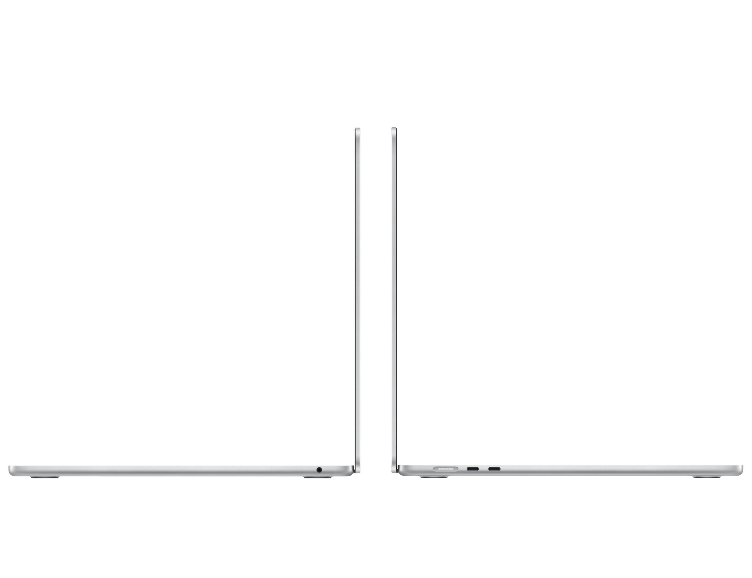 APPLE MACBOOK AIR 15 INCH M3 CHIP WITH 8 CORE CPU 10 CORE GPU 24GB 512GB SSD SILVER ARABIC MC9J4 thumbnail 6