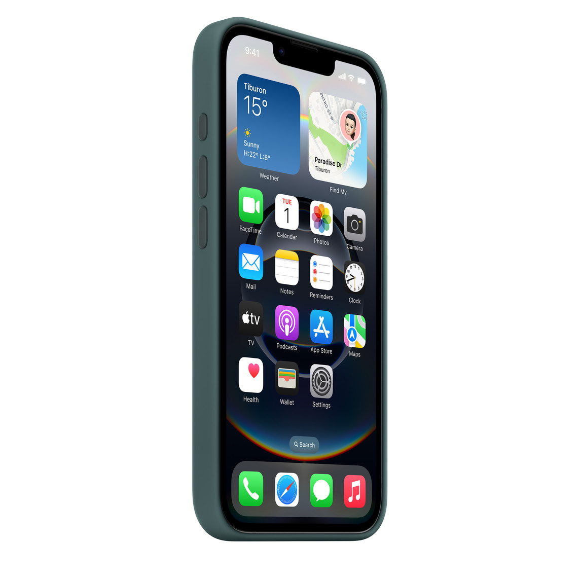 APPLE IPHONE 16E/17E SILICONE CASE LAKE GREEN MD3X4 thumbnail 3