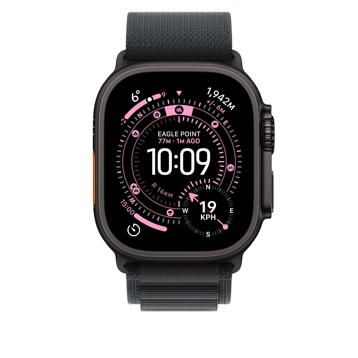 APPLE WATCH 49MM BLACK BLACK TITANIUM ALPINE LOOP LARGE MG9J4 thumbnail 2