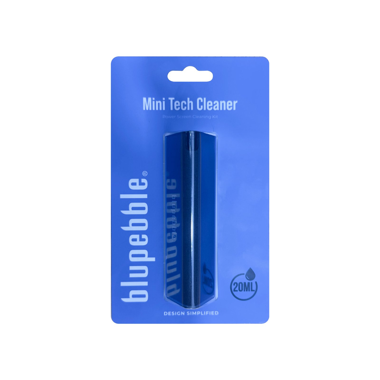 BluPebble Mini Tech Cleaner with Cleaning Kit 20ml in Gray - MINISPRAY20ML-GY thumbnail 3