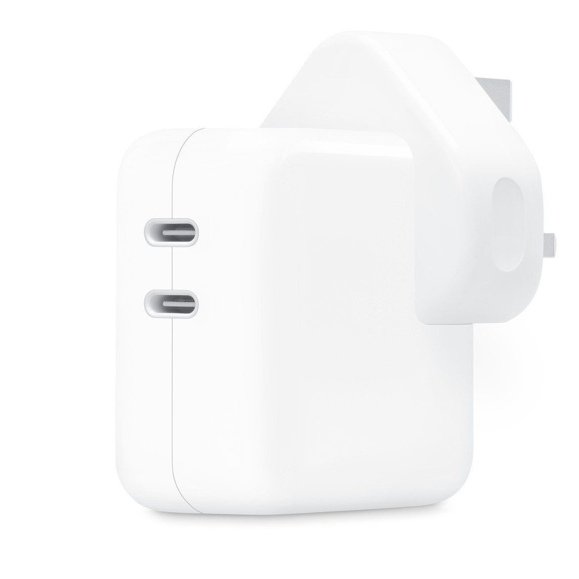 Apple 35W Dual USB-C Power Adapter (MW2K3) - Fast Charging for Multiple Devices
