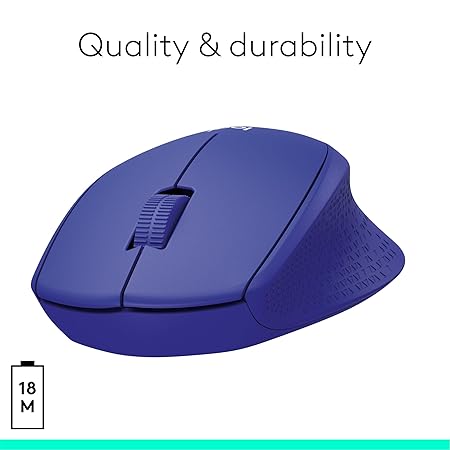 LOGITECH WIRELESS MOUSE M275 BLUE 910-004427 thumbnail 2