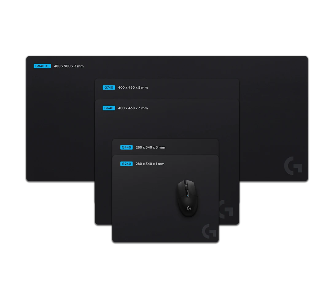 LOGITECH G840 XL GAMING MOUSEPAD BLACK 943-000778 thumbnail 6