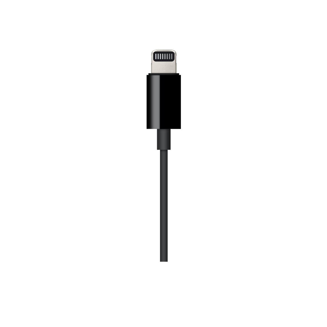 APPLE LIGHTNING TO 3.5MM AUDIO JACK CABLE 1.2M BLACK MR2C2 thumbnail 3
