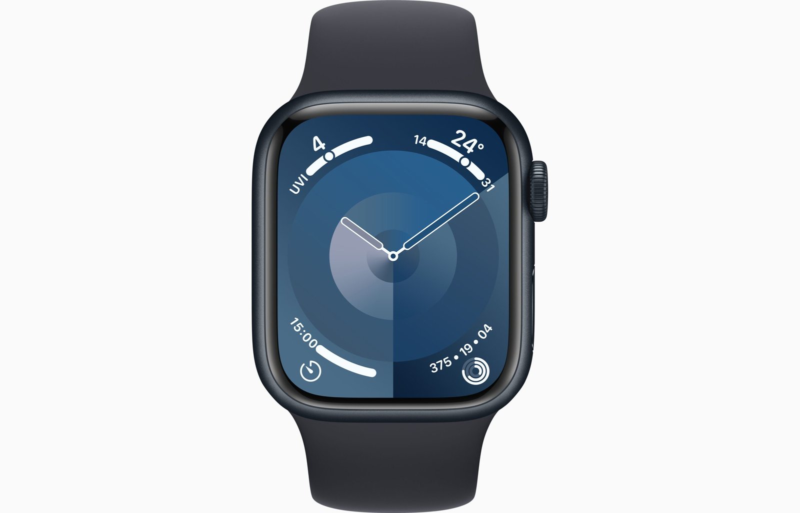 APPLE WATCH SERIES 9 GPS 41MM MIDNIGHT ALUMINIUM CASE WITH MIDNIGHT SPORT BAND thumbnail 2