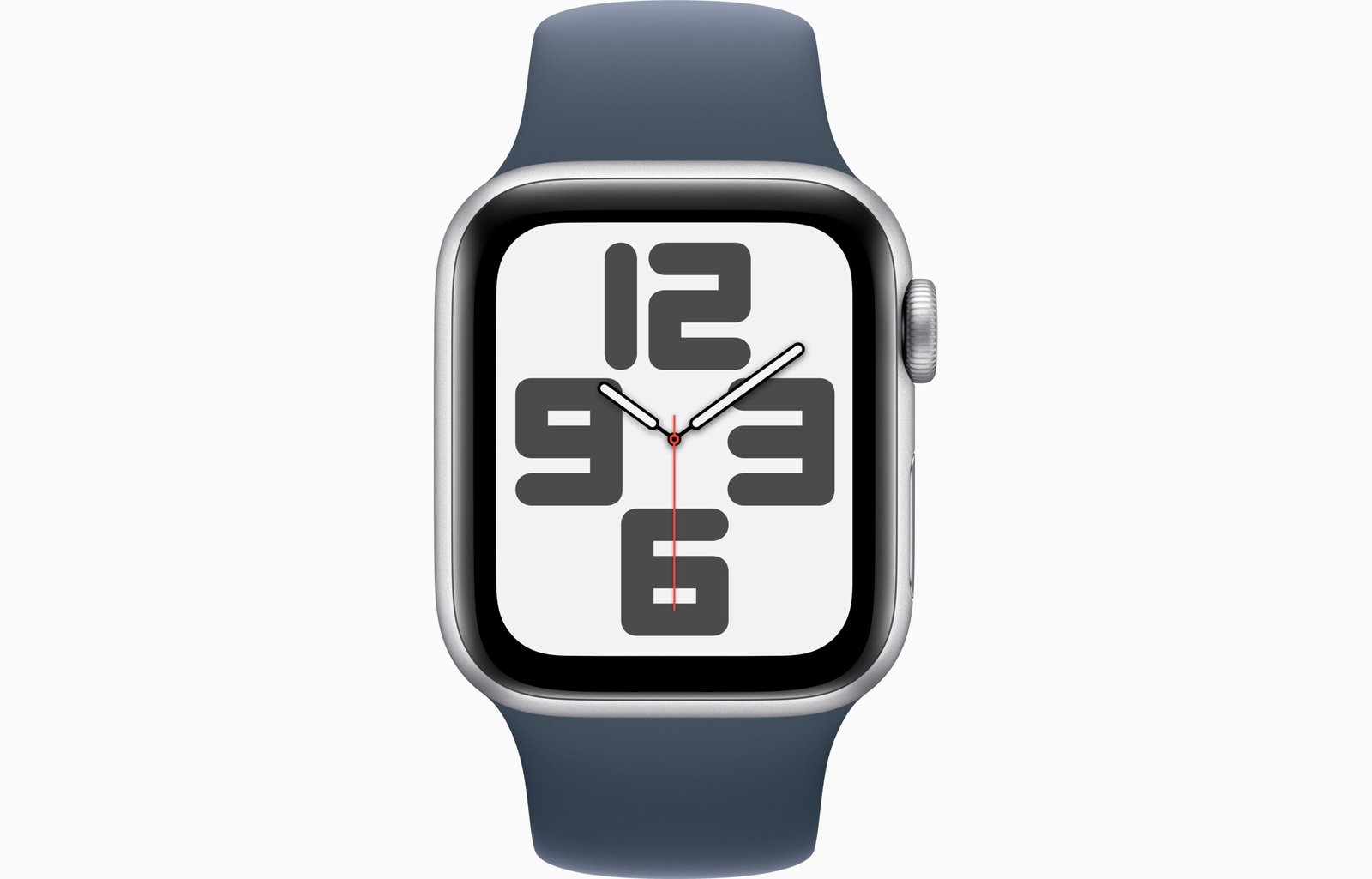 APPLE WATCH SE (2ND GENERATION) 40MM GPS SILVER ALUMINIUM CASE WITH BLUE SPORT BAND M/L MRE23 thumbnail 2