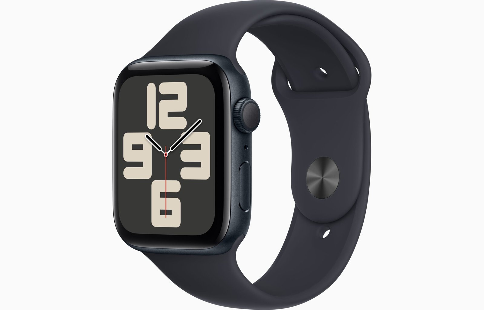 APPLE WATCH SE GPS 44MM (2ND GENERATION) MIDNIGHT ALUMINIUM CASE WITH MIDNIGHT SPORT BAND M/L MRE93