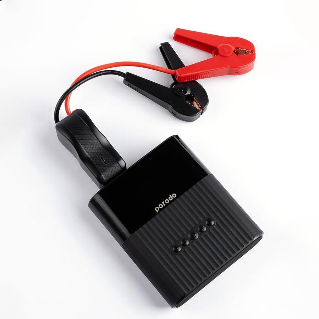 PORODO MULTIFUNCTION JUMPER STARTER AND AIR PUMP 8800MAH-BLACK thumbnail 4