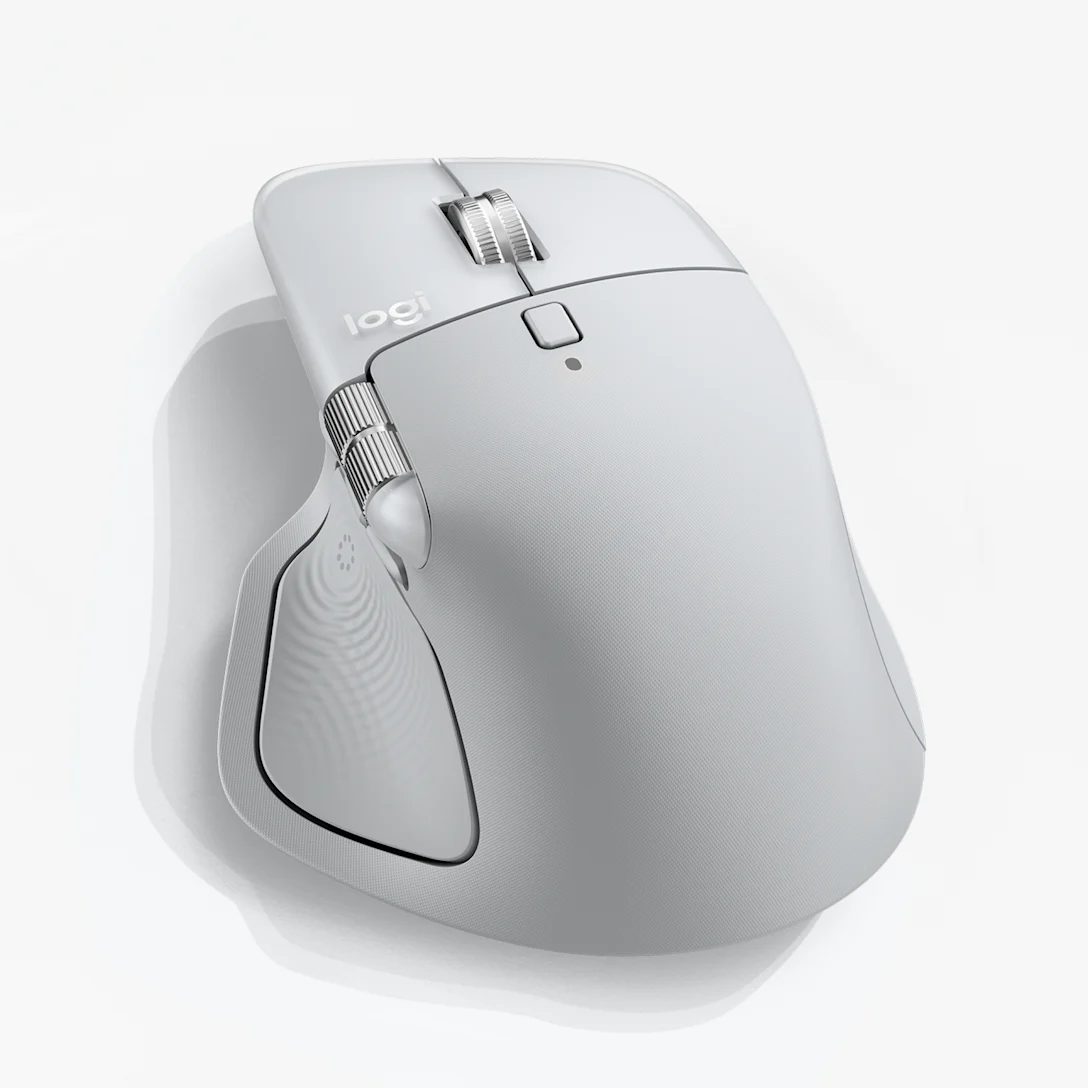 LOGITECH MX MASTER 4 WIRELESS MOUSE FOR MAC WHITE SILVER 910-007576 thumbnail 2