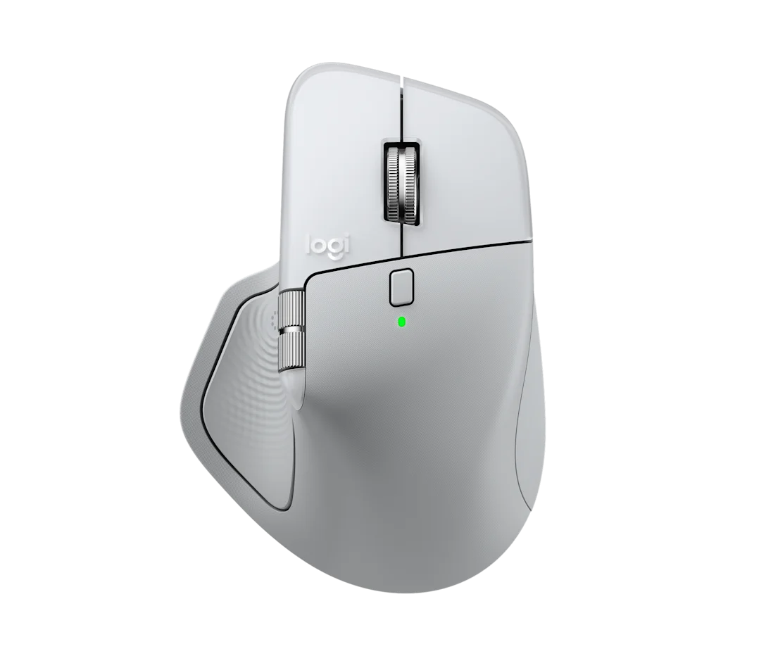 LOGITECH MX MASTER 4 WIRELESS MOUSE FOR MAC WHITE SILVER 910-007576