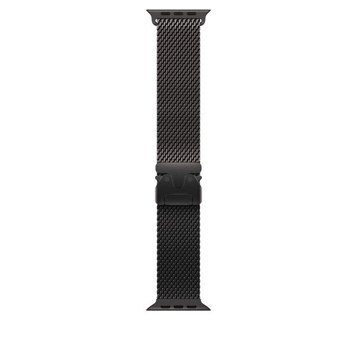 APPLE WATCH 49MM BLACK TITANIUM MILANESE LOOP BAND LARGE MXKH3